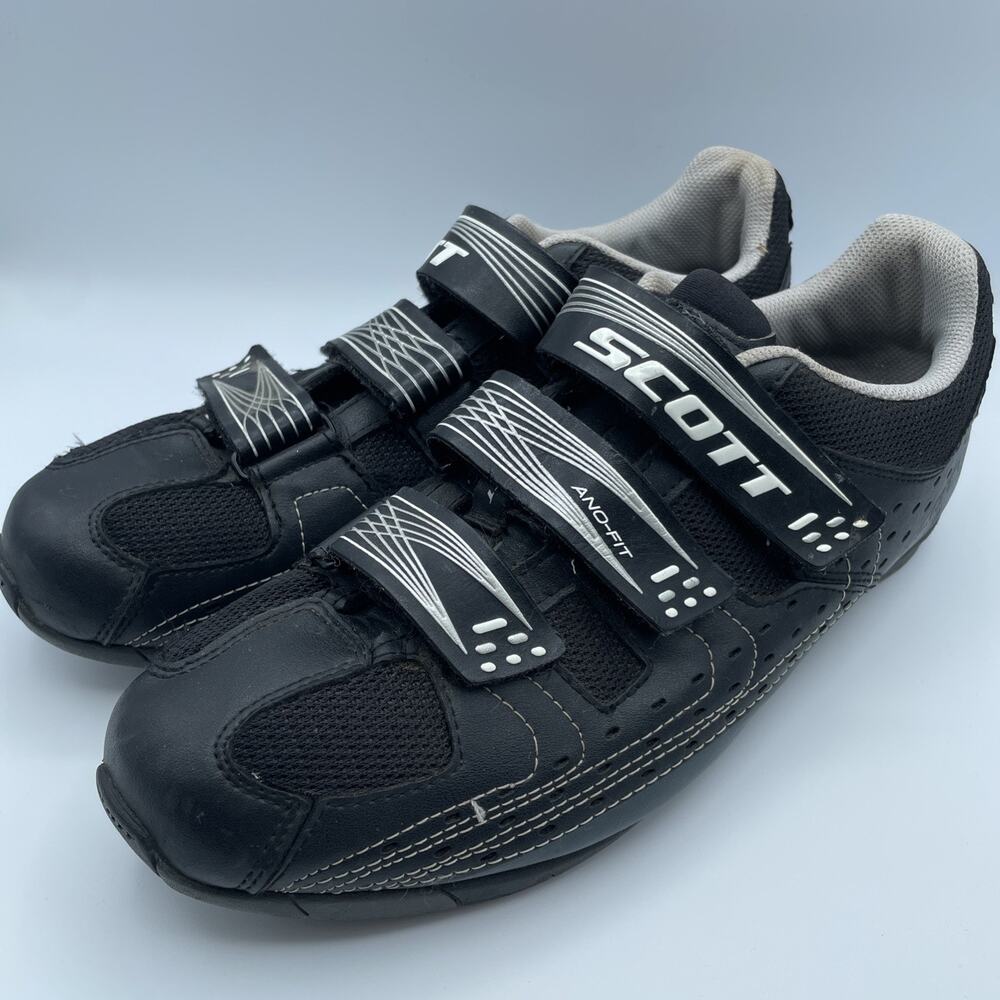 Scott Interface Ano-Fit Road Bike Cycling Shoes Black Silver Mens US size 8